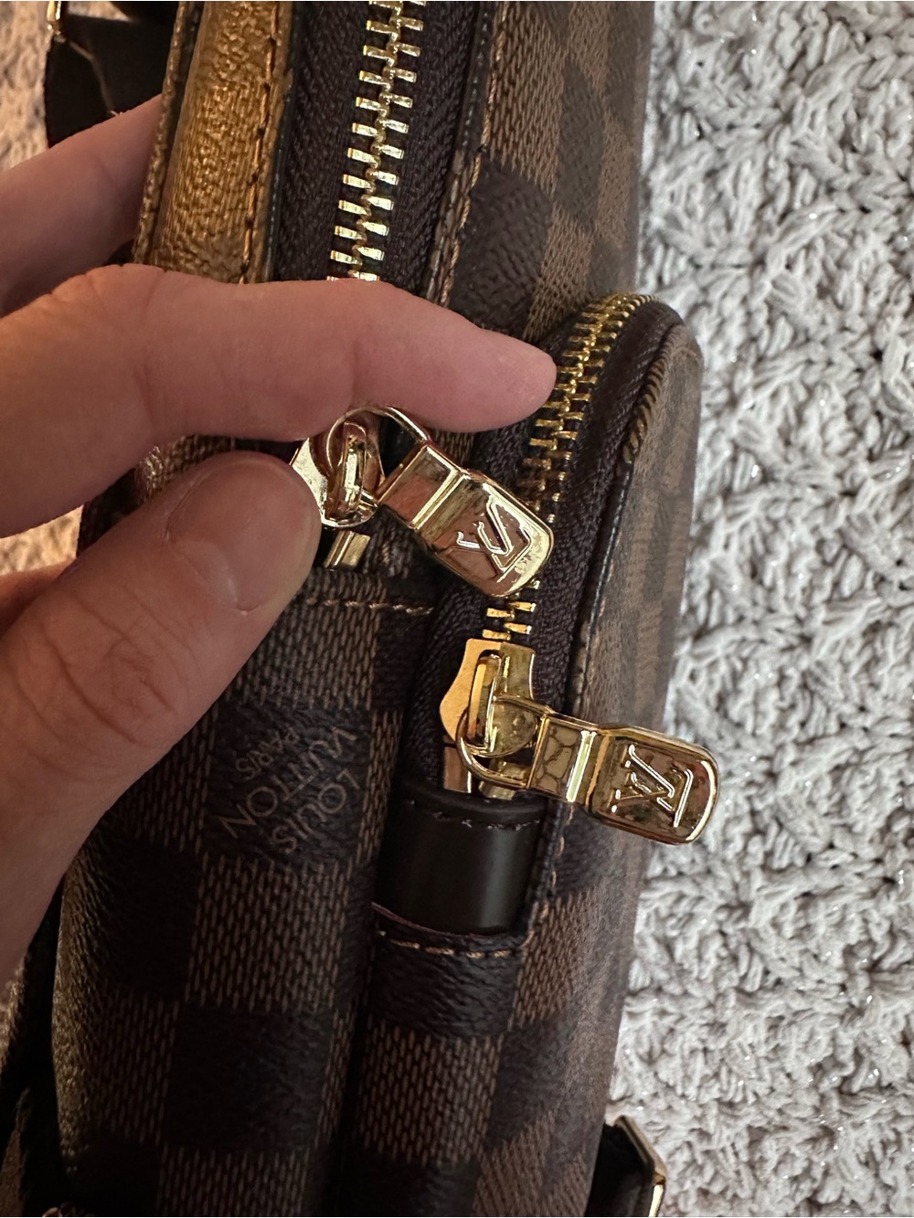 Brown Damier Ebene Sling Belt Bag - Picture 8 of 8